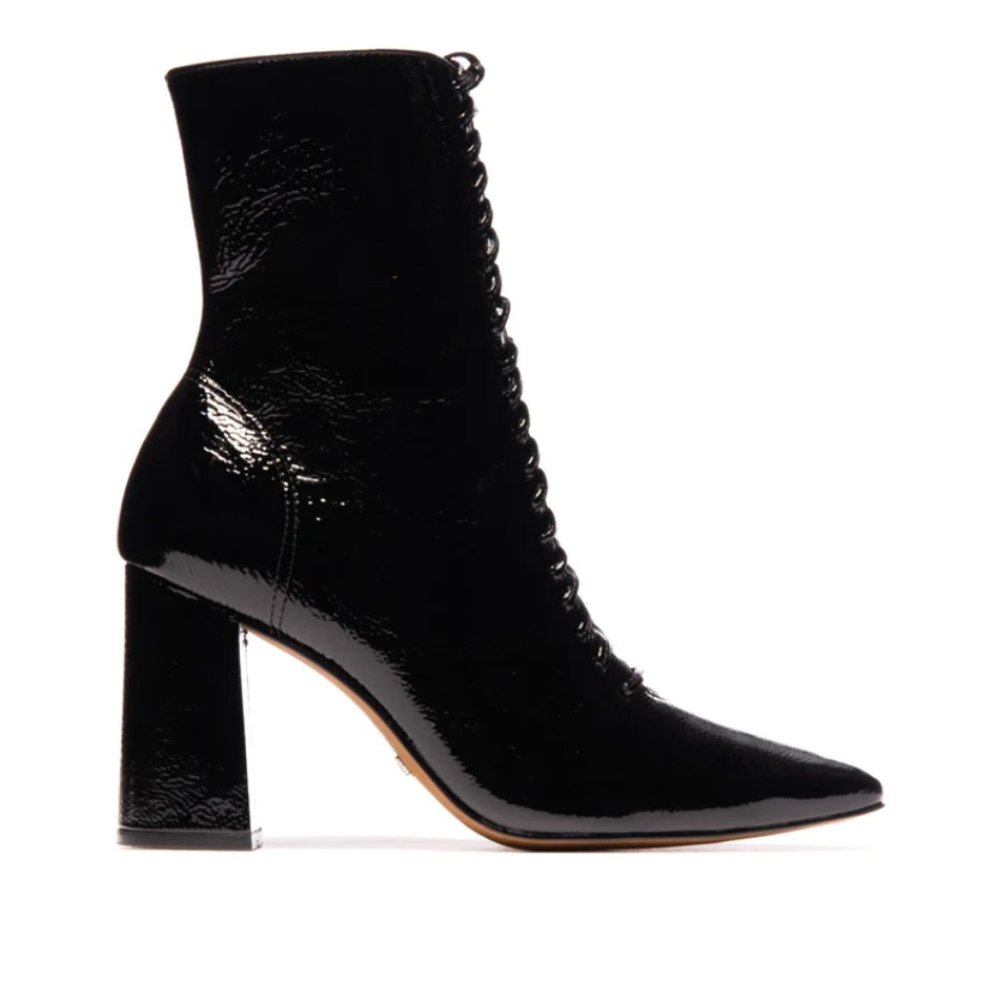 Black Patent Leather Boots